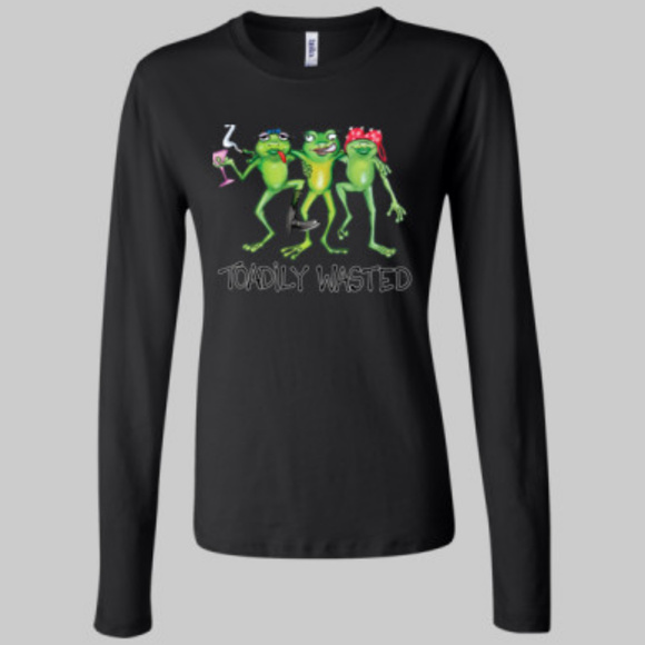 Bella Canvas Toadily Wasted Funny T-Shirt - Picture 1 of 2